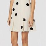 Derek Lam 10 Crosby Ivory & Black Polka Dot V Neck Ruffle Sleeve Dress Photo 0
