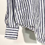 Eleventy Platinum 100% Linen Stripe Shirt coastal Italian relaxed fit grandma White Size M Photo 1