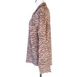 Kensie NWT  Brown vintage Zebra Shirt Jacket Large Photo 3