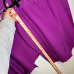 Ashley Stewart  Purple Linen Crochet Trim Jacket Skirt Suit Set Plus Size 24 18 Photo 5