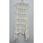 Anthropologie  Staring at Stars XS Crochet Open Knit Vest Asymmetrical Beige Photo 1