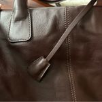 Vintage 90s Y2K Molton Brown London Leather Top Handle Bag Satchel Purse Brown Photo 11