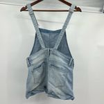 Old Navy distressed medium wash denim blue jean shortalls overalls size XS Photo 1