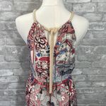 Anthropologie  Floreat  Castle Lake Nautical Halter Silk Dress Photo 6