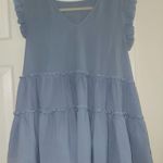 SheIn Blue flowy blouse Photo 0