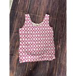 Chico’s Pink White Geometric‎ Print Tank Top Women’s Small Sleeveless Blouse Photo 8