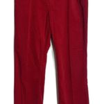 Lauren Jeans Co Ralph Lauren Pants Womens 12P Red Classic Straight Corduroy Photo 0