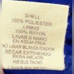 Hem & Thread  S Royal Blue and Black Striped Mesh Overlay Tank Top Photo 6