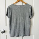 Free People We The Free / Gray Oversized French Scoop Neck T-Shirt Size XS Photo 2