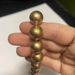 Monet Women’s Signed Beaded Necklace Gold Tone Clasp - Faux Pearl Chunky Bead Photo 9