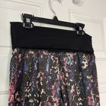 Lululemon Womens Om Pant Floral Black Multi Fold Over Waist Jogger Pant Sz 4 Photo 5