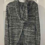 Mossimo Heathered Grey Knit Split Back Hoodie size XS Gray Photo 7