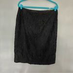 J.Jill NWT Black Eyelet Professional Work Pencil Skirt Size 12 Photo 3