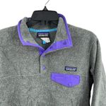 Patagonia Womens Synchilla Snap T Fleece Pullover Grey Small Photo 1