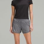 Lululemon NWT Track That Mid Rise 5” Lined Short Size 4 Heather Lux multi Black Photo 2