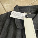 Pact  NWT Denim Chambray Sleeveless Collared Utility Romper Jumpsuit Dark Wash XL Photo 3