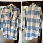 BLANK NYC  Blue Checkered The Come Back Shacket Photo 3