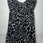 AB Studio  Women's Dress Size M Black White Polka Dot Stretch Scoop Neck Photo 0