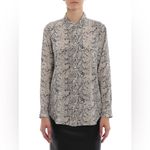 Equipment  Slim Signature snake effect print silk shirt XXL Photo 10