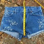 Wrangler Vintage cutoff Jean shorts fray hem distressed festival boho Photo 7