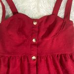 Red casual cute holidays dress plus size 0XL Red Photo 12