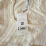 Altar'd State Altar’d State Revival Ivory Waffle Knit Square Neck Long Sleeve Top Size L/XL Photo 3