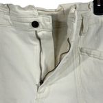 Universal Threads Universal Thread SZ 14 Jean Shorts Paperbag Waist Hi-Rise Stretch Zip-Fly Cream Photo 1