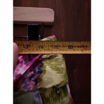 Adrienne Vittadini  Floral A Line‎ Skirt Size 6 Green/Purple Photo 5