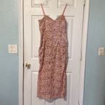 Sau Lee Celina Sheer Lace Bustier Midi Dress Size US 10 Blush Pink Photo 6