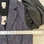 Maeve Anthropologie Tweed Blazer Puff Sleeve Business Casual Jacket Black Size 4 Photo 1