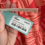 Shore Pants Womens Wide Leg Peach/ Orange Tropical Print Size Small NWT Photo 2