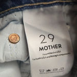 MOTHER Superior The Tomcat Distressed High Rise Straight Leg Jeans Size 29 Blue Photo 7