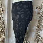Rae Mode Black Leopard Print Biker Shorts M High Waist Stretch Active Black Size M Photo 2