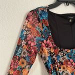 AFRM Bohemian Women’s Multicolor Floral Mesh Midi Body Photo 9