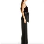 Ramy Brook Paige Floral Sash Belt Wide Leg Jumpsuit Velvet Multi Womens Size 8 Photo 2