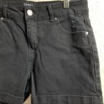Time & Tru Midrise Black Denim Lightly Distressed Shorts Photo 6