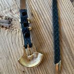 Vintage Apple Acc Of New York Belt Dark Green Snakeskin Photo 5