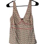 Gap Pink Multi Color Floral Mixed Print V-Neck Casual Tank Top Women Sz S Photo 0