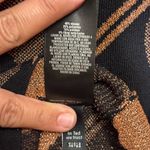 Ted Baker  Uzeniaa Black and Glitter Rose Gold Heart Dress,Size 0,Stretch Photo 11