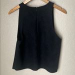 ZARA NWT  black faux suede tank top Photo 7