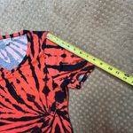 LuLaRoe Orange Black Tie Dye Halloween Tshirt  Classic Tee SZ S Short Sleeve Photo 8