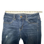 American Eagle  Jeggings Womens Size 4 Long Jeans Super Stretch Denim Distressed Photo 7