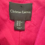 Christian LaCroix  Button Front Vest in Fuchsia Pink XS‎ Cropped Photo 2