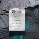 FIGS Technical Collection Gray Scrub Pants Teal Drawstring XS/T Photo 3