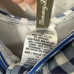 Tommy Bahama  Checkered One Piece Swim Suit Womens 14 Blue Photo 3