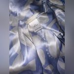 NWT LA LIGNE Lola Floral Silk Midi Dress In French Blue/ Ivory White Size M Photo 7