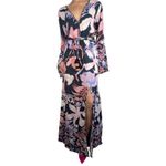 Maaji Rapsodia +  Midnight Blossoms Beaded Maxi Dress Size Medium Photo 1