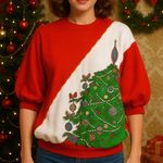 Vans off the walls vintage 80s Christmas sweater Photo 0
