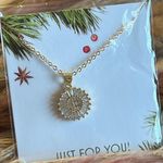 Nordstrom NWT Letter E - Mini Pave Alphabet Pendant Gold Necklace Photo 0