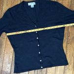 Brooks Brothers  women’s cashmere and silk black cardigan size small Photo 3